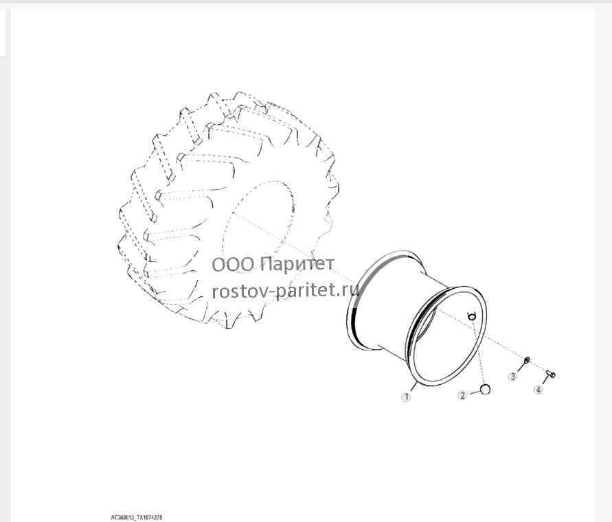 Обод — колесо с камерной шиной 30.5-32 20PR Goodyear для мостов для тяжелых режимов работы 